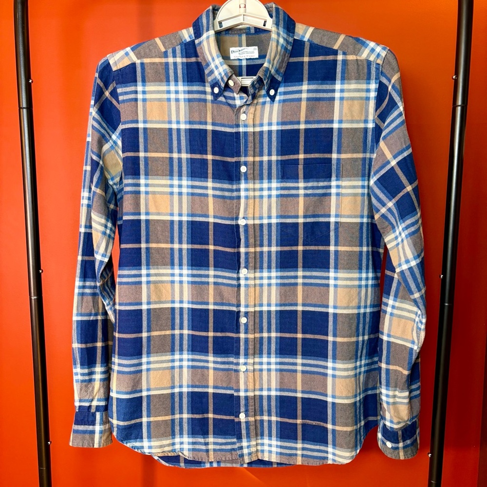 Gant Rugger Blue & Tan Oxford Shirt